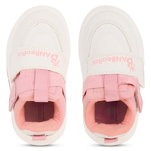 Image of HOOH Kids Fashion Sneakers, Unisex Comfort Shoes with Velcro Strap for Baby Boys and Girls for Age 18 Months to 7 Years