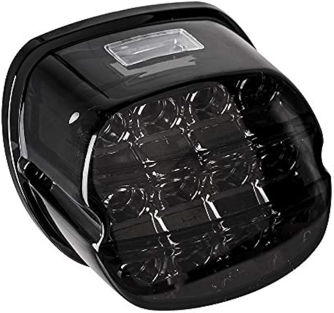 NTHREEAUTO Smoked LED Rear Tail Light Motorcycle Taillights Brake Driving Compatible with Harley Dyna Road King Electra Glide Street Bob Touring