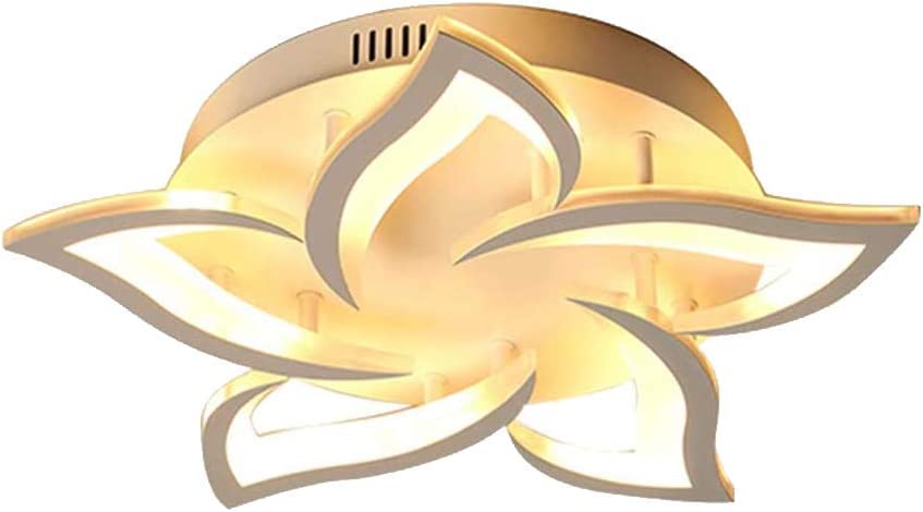 Moderne led-plafondlamp, creatieve bloemenvorm, plafondverlichting, metaal, acryl, bloemblaadjes, plafondverlichting, dimbaar, met afstandsbediening, kroonluchter, kinderkamer, woonkamer, slaapkamer, 14 kopjes, 100 cm / 84 W