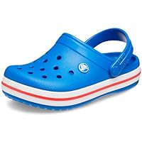 Crocs Unisex-Child Crocband Clogs (Todder Shoes), Blue Bolt, 8 Toddler