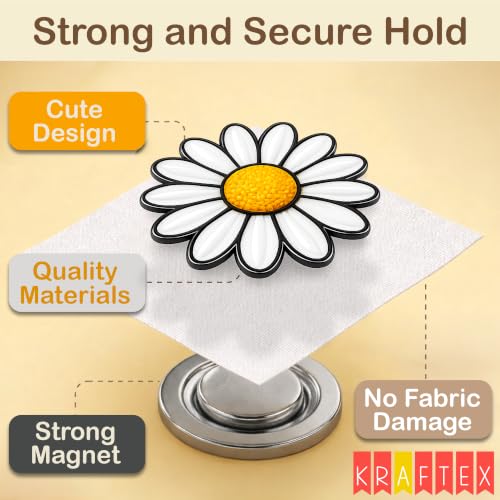 Image of Kraftex Magnetic Needle Minder. Needleminder for Embroidery & Sewing. Cute Needlepoint Accessories. Magnetic Needle Holder for Cross Stitch. Cute Magnet Pin Gift