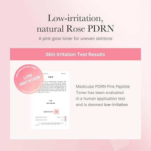 medicube PDRN Toner Rose PDRN Peptide Toner | Lightweight & Watery Type for Skin Boosting, Soothing and Calming, Uneven Skin Tone | with Rose, Peptide, Niacinamide | Korean Skincare, 8.45 fl.oz - Image 5