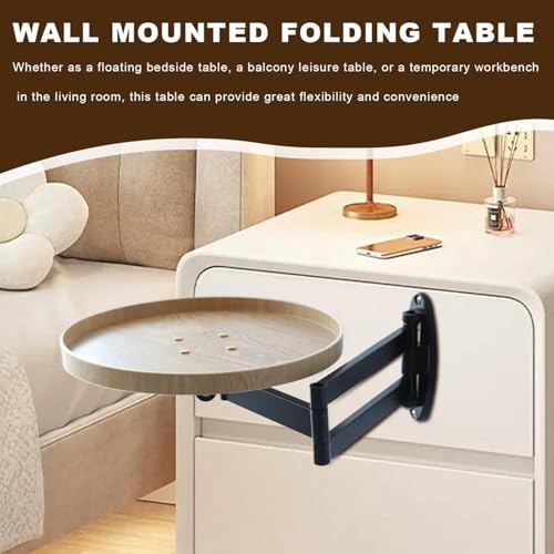 Support pliable mural rétractable pour table et bureau gain de place