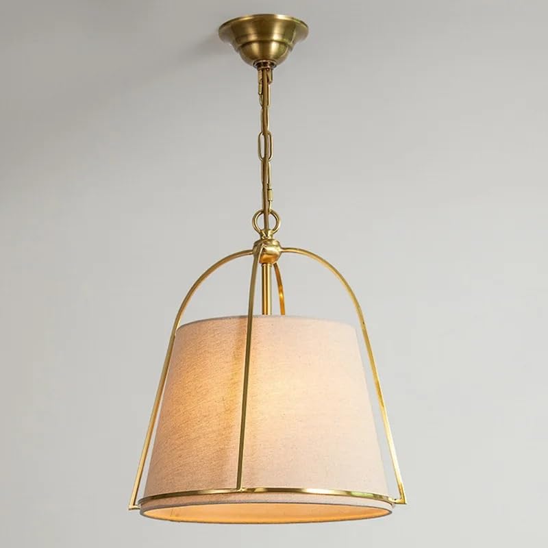 Lustre de luxe en tissu postmoderne chic avec éclairage LED 3 couleurs