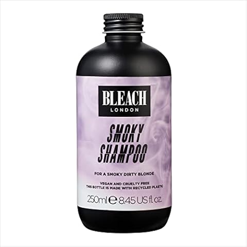 BLEACH LONDON Smoky Shampoo - Smoky Grey Rinse, Vegan, Cruelty Free, Colour Protected Clean, Colour Depositing Formula, 250 ml Cover