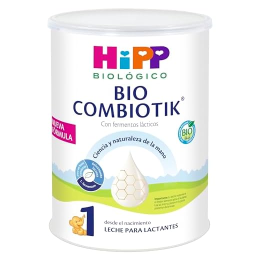 HiPP Combiotik 1 - Leche para Lactantes Ecológica - 800 gr - Leche BIO para bebés de 0 a 6 meses - Contiene Lactosa, Omega-3 y Prebióticos - Sin GMO - Especial fácil digestión