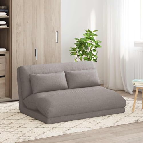 Fauteuil de sol réglable taupe rembourré pour chaise de sol ergonomique et pliable