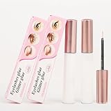 Lash Glue-Eyelash Glue, Makeup Glue for Rhinestones and Glitter, Super Strong Hold Clear Body Glue, Latex Free Long-Lasting Lash Adhesive Waterproof White Strip Gems Glue, Fast Drying Adhesive10g