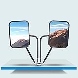 Door Off Mirror ZENITHIKE Fit for J-eep Wrangler JKU JK CJ YJ TJ Quick Release Mirrors Doorless Side...