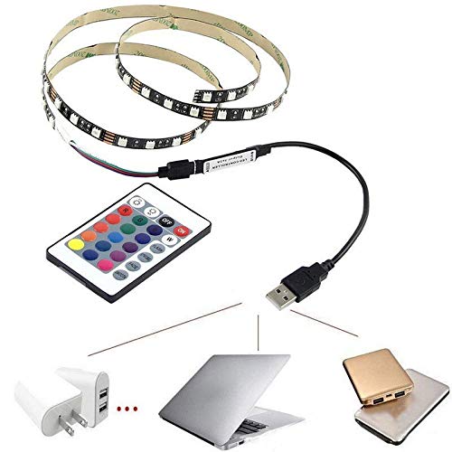 USB LED Lichtleiste 5m RGB – 5050 LEDs, Mit Fernbedienung, Für TV-Hintergrundbeleuchtung & Deko