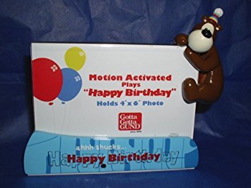 Gund Goober the Bear Motion Activated Singing Picture Frame