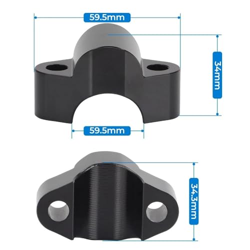 Réhausseur guidon moto pontet de rehausse pour corriger la posture 800MT - 4