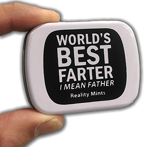 Gears Out World's Best Farter, I Mean Father Reality Mints - Funny Gift For Dad, Husband, Friend Or Brother - Stocking Stuffer For Men Grandpa Gag Novelty Candy Gag Father’s Day Valentine’s Day #TOP2
