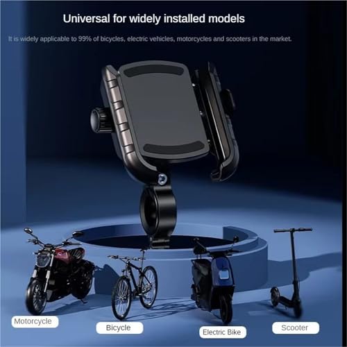 Support navigation GPS moto en aluminium pour rétroviseur, fixation rapide 1S - 4