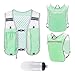 Vaveren Hydration Vest Pack Running Backpack Lightweight Breathable Outdoor with 550ml Soft Bottle Sport Bag for Camping Race Cycling Trail, Green