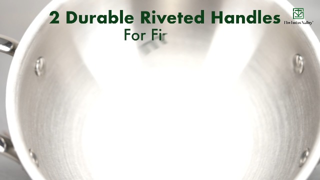 The Indus Valley Triply Stainless Steel Kadai/Kadhai with Steel Lid | 26cm/10.2 inch, 3.5Ltr, 1.7kg | Induction Friendly | Nonstick 3-Layer Body, 100% Toxin-Free, No Chemical Coating