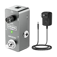 🔥 【RELIABLE QUALITY】LEKATO guitar looper ultra simple design and super mini size, made of aluminum alloy, very convenient and durable. 🔥 【LOOP GUITAR PEDAL】In 24-bit uncompressed high-quality audio, with the Analog-Dry-Through design, that give you a...