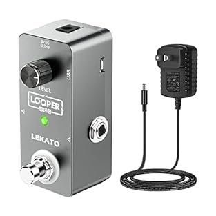 🔥 【RELIABLE QUALITY】LEKATO guitar looper ultra simple design and super mini size, made of aluminum alloy, very convenient and durable. 🔥 【LOOP GUITAR PEDAL】In 24-bit uncompressed high-quality audio, with the Analog-Dry-Through design, that give you a...
