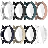 xhKJO 8 Pezzi Silicone Cover per Xiaomi Mi Watch S5 Custodia Case, Plating PC Protettivo Case Funda Skins Copertura Resistente Shell, SmartWatch Shell per Xiaomi Mi Watch S5 Accessori (color)
