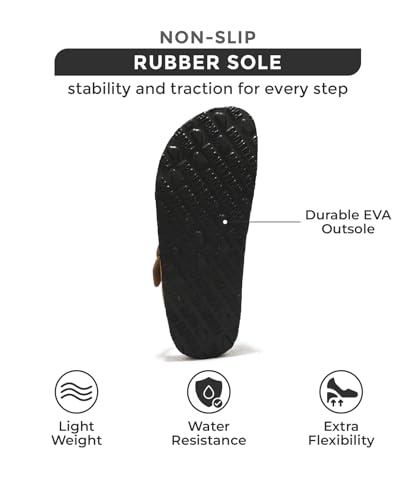 Project Cloud BRITANI-CHSTNUT-7 100% Genuine Leather Thong Sandals Women Water-Resistant Beach Essentials Womens Sandals Flip Flops thumb #3