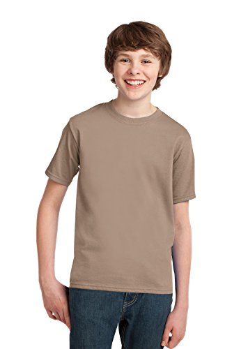 Port & Company Boys' Essential T Shirt XS Sand