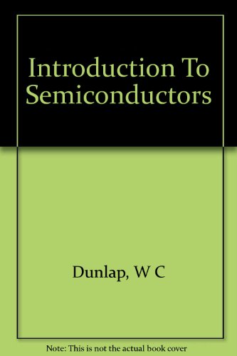 An introduction to semiconductors B0006AULQC Book Cover