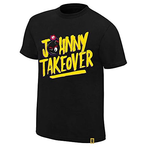 WWE Johnny Gargano Johnny Takeover [Small] Authentic T-Shirt Black Cover
