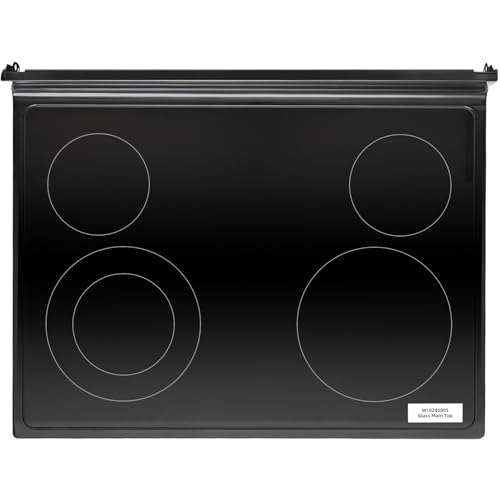 W10245805 Glass Main Top Black, WFE320M0EW2 WFE320M0EB2 WFE320M0ES2 YWFE520S0FS2 WFE515S0ES2 WFE515S0ET2 Glass Stove CookTop Replacement, Easy Installation by Sencroyal - Used condition - US$153.84