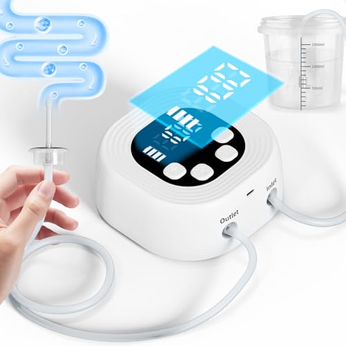 Enema Kit-Electric Enema Bucket Kit 2L/2.2 Quart 1-100 Levels Adjustable Pressure with LCD Display Coffee Enemas for Colon Cleansing Multiple Nozzles for Men & Women
