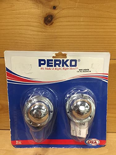 Perko 0963DP0CHR Chrome-Plated Horizontal-Mount Side Light Set