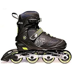 Patines En Linea Krf KRF The New Urban Concept KRF Patin AJUST XR-280 Negro/Lima, Adultos Unisex, L (38-41)