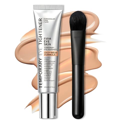Studio Dermal Eye Tightener Instant Eye Tightening Cream with Brush Under Eye Cream for Puffiness Bags Under Eyes and Fine Lines Instant Eye Bag Tightener for Hydration & Firmness Men and Women