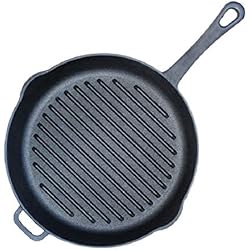 Biol Sartenes BIOL Sartén de hierro fundido, sin tapa, diámetro de 26 cm, adecuada para todos los tipos de cocina, también para inducción.