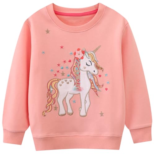 Image of Hongshilian Unisex Kids Cute Cartoon Cotton Sweater Shirt