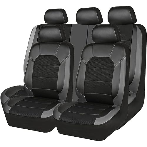 CMJZBD Funda Asiento Coche para Citroen C4 Picasso/Grand C4 Picasso/Grand C4 Spacetourer, Cuero Funda Asiento Coche, Impermeable Completo Juegos Cubreasientos Protectores, Coche Interior Accesorios