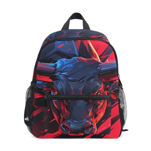 Sac à dos pour tout-petits taureau dessin animé mini sac bandoulière enfants 1-6 ans