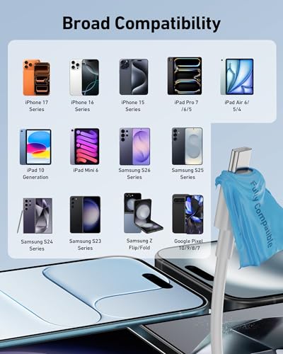 Car Carplay Cable for iPhone 17/17 Pro/Air/17e/16/15 Pro Max Charger Cord - Image 5