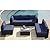 YOCONYO 7 Pieces Patio Furniture Sets, Outdoor Furniture Patio Conversation Set, All Weather PE Rattan Sectional Sofa with Cushions and Glass Table (Coffee-Dark Blue,7 Pieces-S)