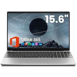 jumper 15.6 inch Laptop with Office 365, HD Display Laptops, 4GB RAM 128GB Storage, 5205U Processor, 38Wh Battery, Portable Laptops for Business, School, and Work, Keyboard Film UK.