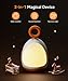 Dreamegg Sound Machine Baby, White Noise Machine with Night Light, 8 Soothing Sounds with Volume Control, Timer, Rechargeable, Portable Baby Sleep Soother for Kids Toddler Lullaby Nursery, Orange