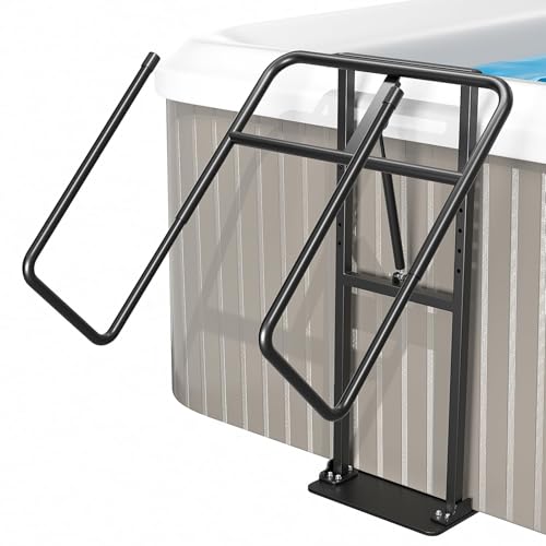 Hot Tub Cover Lift Adjustable U-Arms Spa Cover Lifter for Hot Tub Accessories, Hot Tub Cover Lifter Universal Fit Most Spas Hot Tubs Hydraulic Assist Removal System