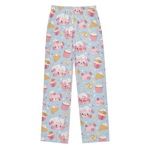 visesunny Boys' Pants Cute Animal Pattern Jogger Sweatpants Elastic Waist Long Bottoms Trousers with Two Pockets S-XL
