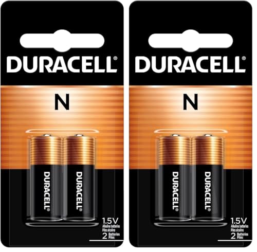 DURACELL N 1.5V Alkaline Battery, 2 Count Pack, N 1.5