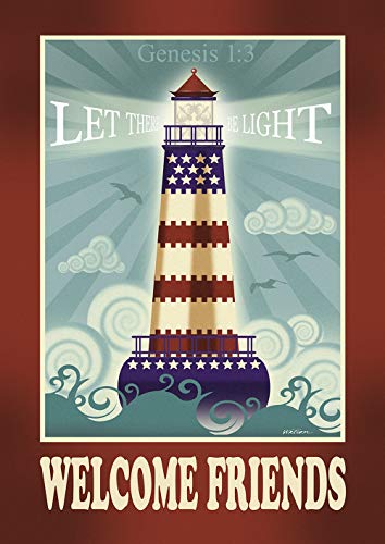 Drapeau décoratif Let There Be Light Toland Home Garden pour grand jardin