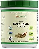 Best Naturals Certified Organic Holy Basil Powder 8.5 OZ (240 Gram), Non-GMO Project Verified & USDA Certified Organic