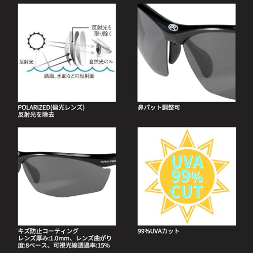 Rawlings サングラス REW21-004PM-BBLB