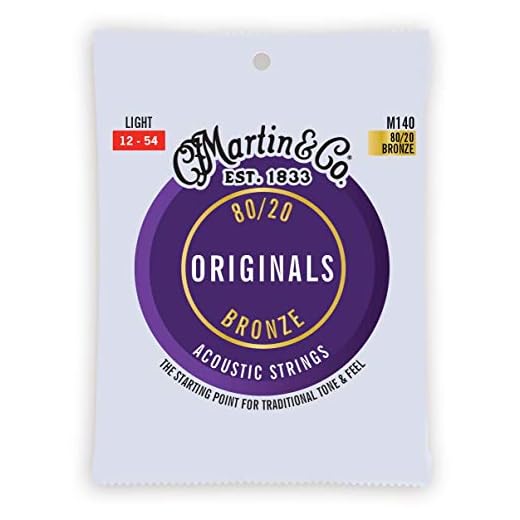 MARTIN Acoustic Bronze Originals, 80/20 Bronce, Light 12-54 (M140)