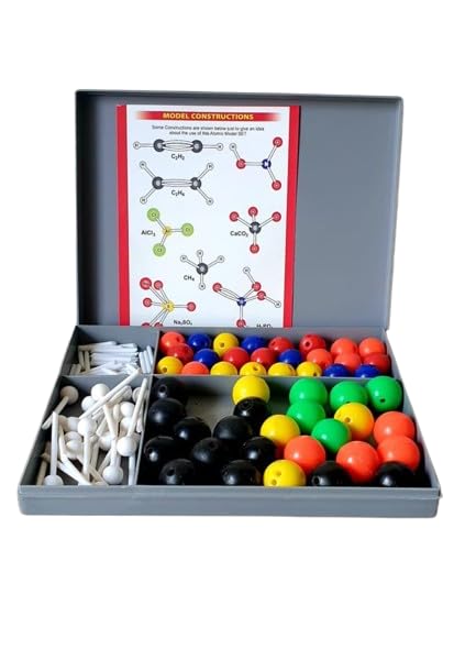 Elmo Chemistry Molecular Model Kit, 3D Ball-and-Stick Models for Chemistry Class, Science Kit for Kids, School Supplies