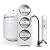 Aquasana SmartFlow® Reverse Osmosis Water Filter | RO Under Sink System | WQA Certified up to 99.99% of 90 contaminants Including Fluoride, PFAS, Arsenic, Lead, and Chlorine | Chrome Faucet
