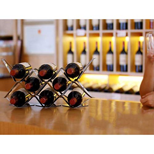 Soporte para Botellas de Vino de Acero Inoxidable 8 Botellas miniatura 4